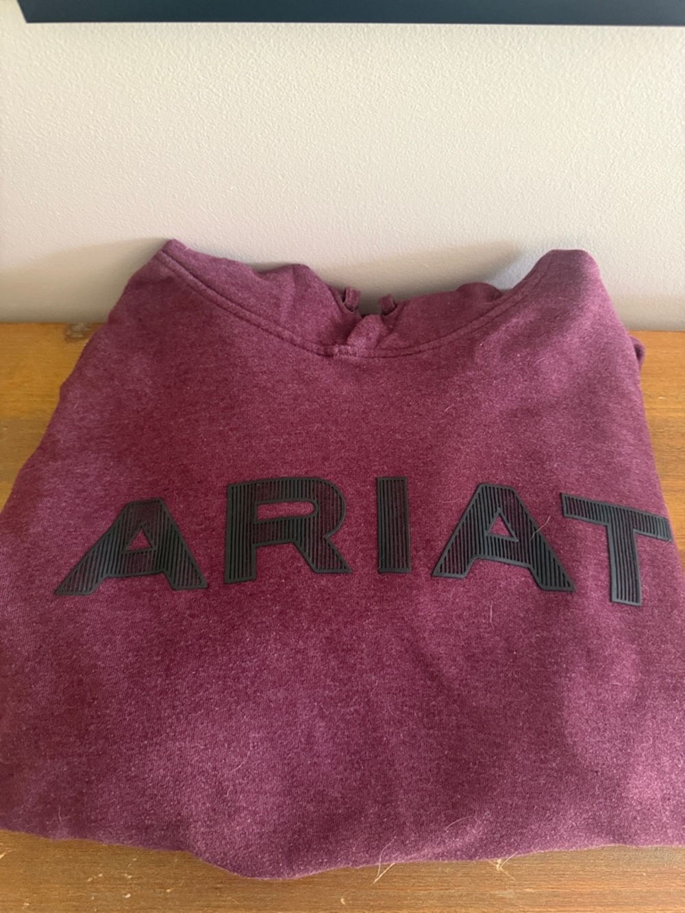 Ariat Burgundy Hoodie with Black ARIAT Logo